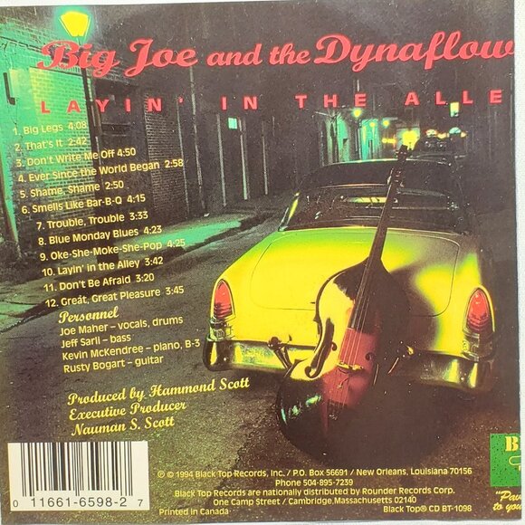VINTAGE BIG JOE AND THE DYNAFLOWS...LAYIN' IN THE ALLEY...CD ...1994 - Picture 2 of 2